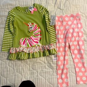 2 piece Rare Editions unicorn set